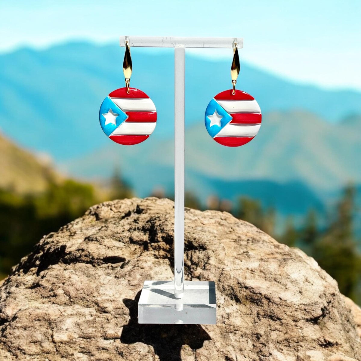 Boricua Bella PR Flag Earrings