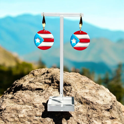 Boricua Bella PR Flag Earrings