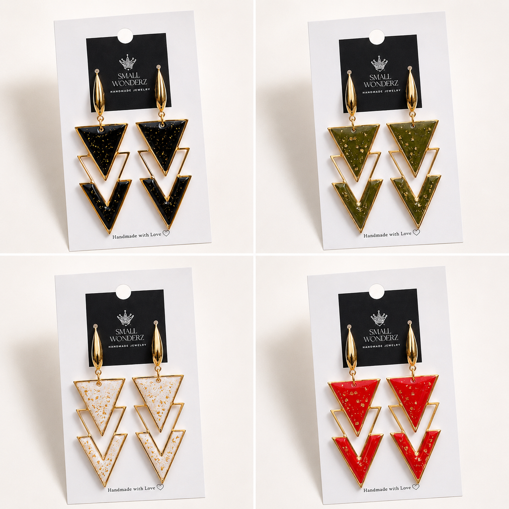 Midnight Deco Statement Earrings