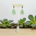Green Goddess Teardrop Earrings