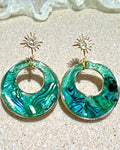 Abalone Shell Statement Earrings