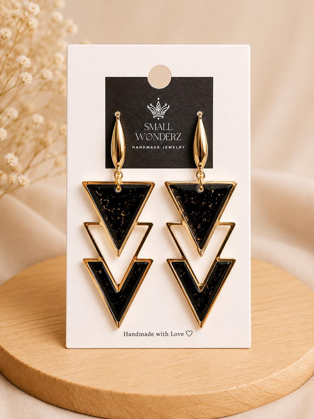 Midnight Deco Statement Earrings