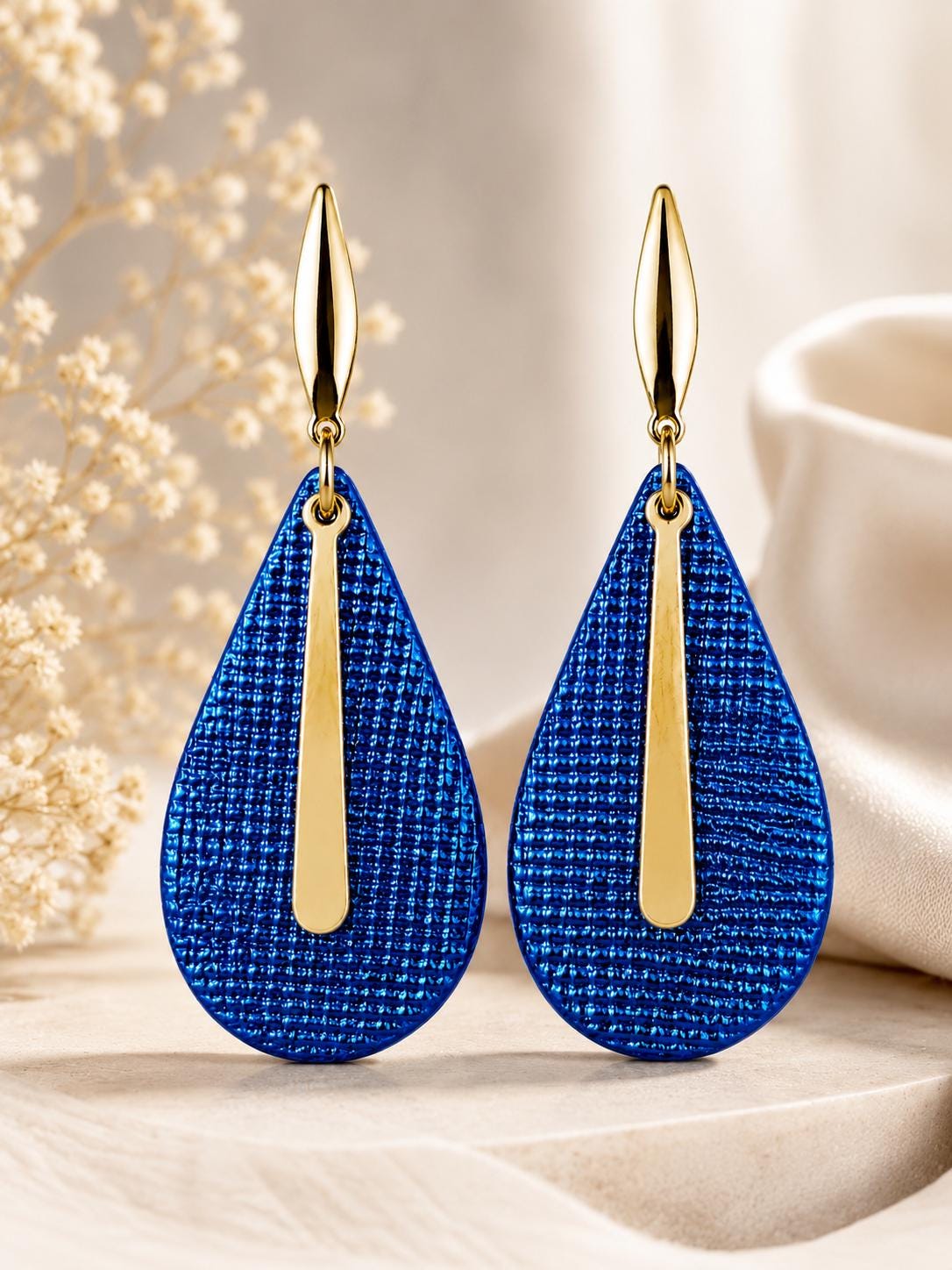 Ocean Glow Teardrop Earrings