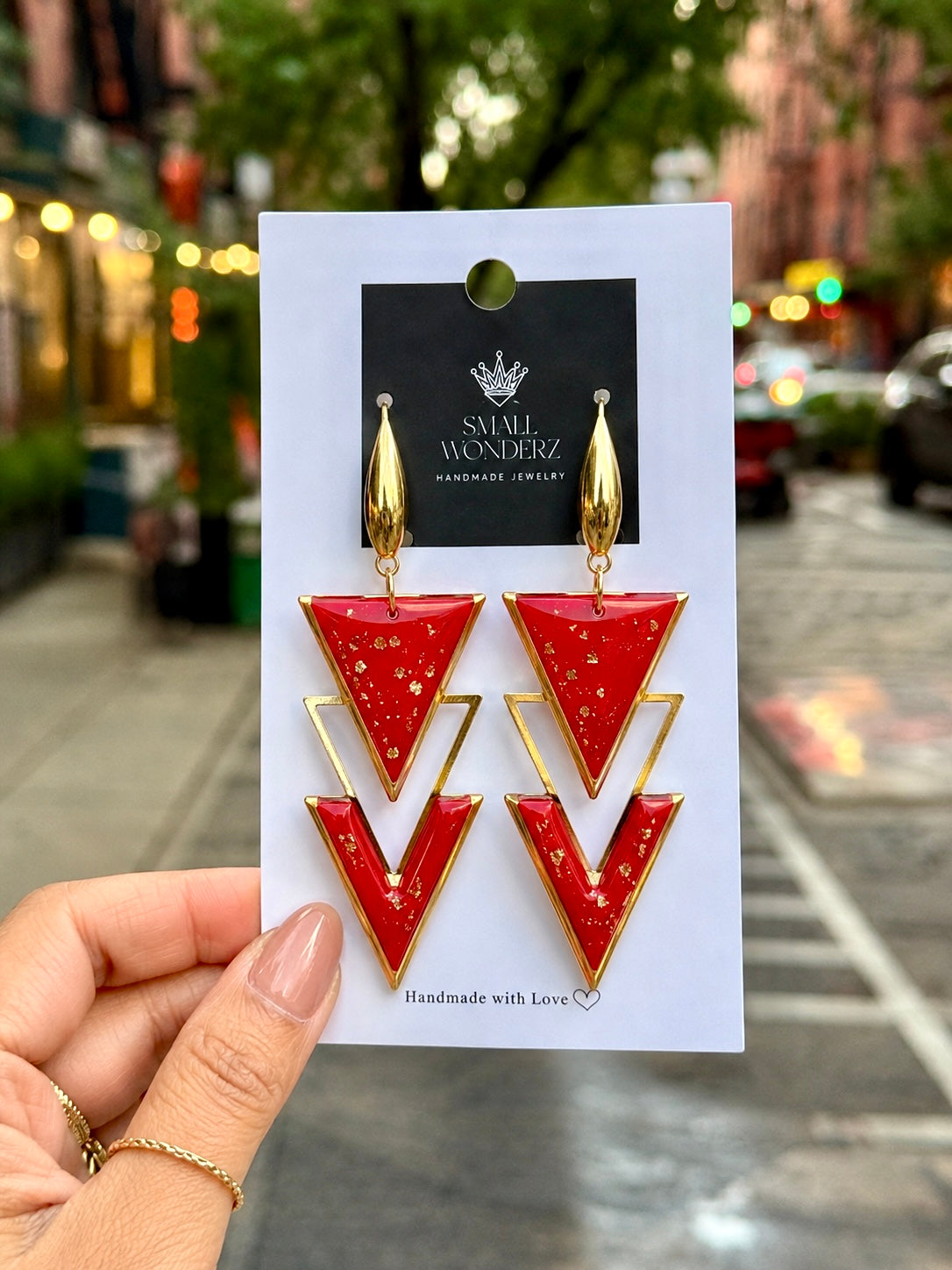 Midnight Deco Statement Earrings