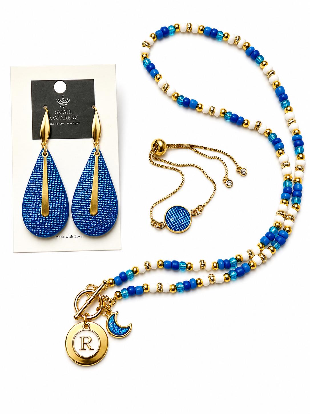 Ocean Glow Teardrop Earrings