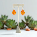 Autumn Glow Marbled Earrings