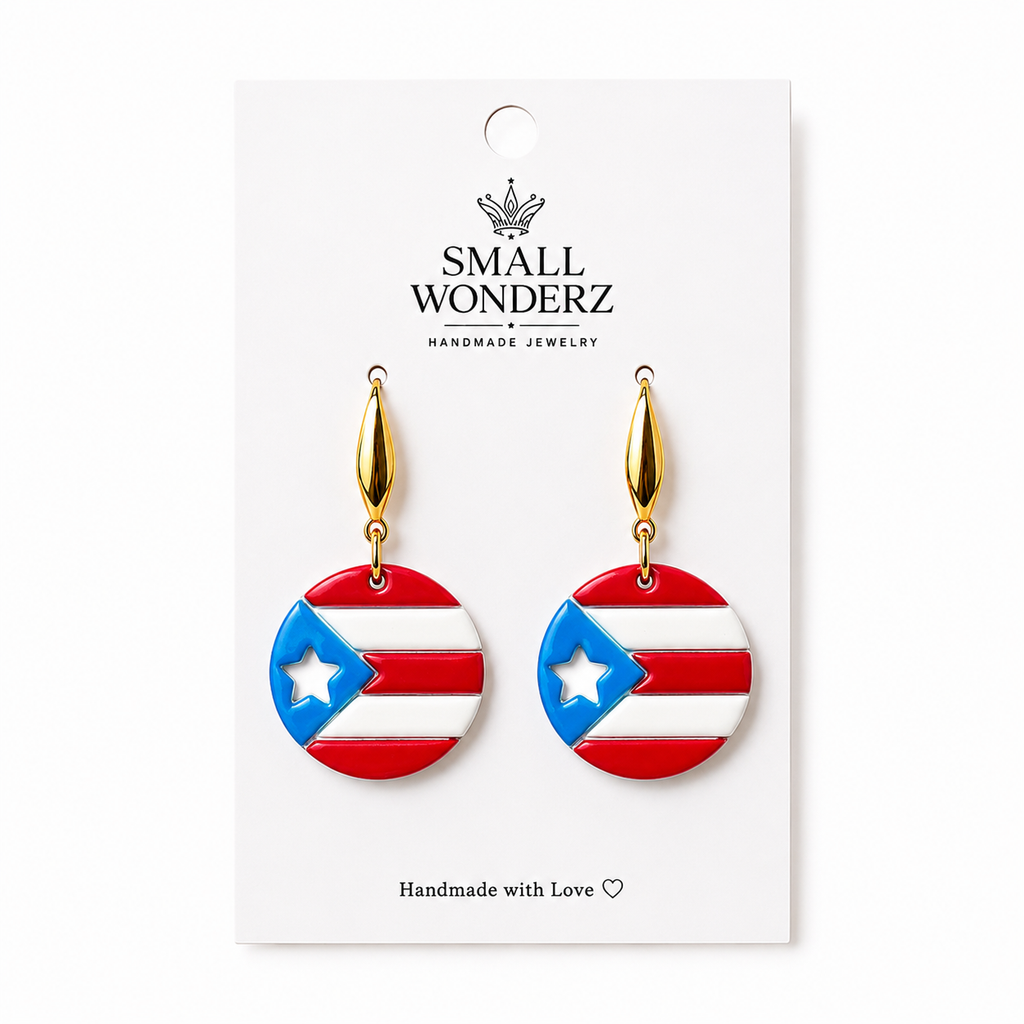Boricua Bella PR Flag Earrings