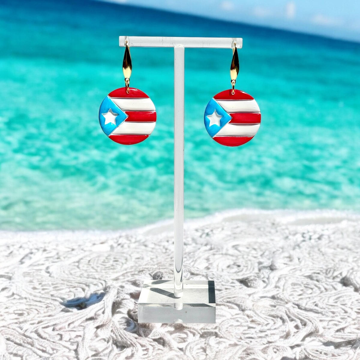 Boricua Bella PR Flag Earrings